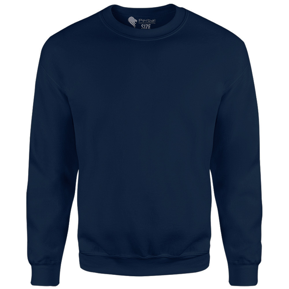 Plain Navy Sweatshirt - Perbal Clothing