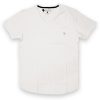 White V Neck With Pocket T-shirt Loose Fit